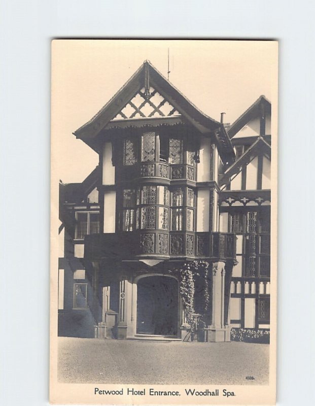 Postcard Petwood Hotel Entrance, Woodhall Spa, England