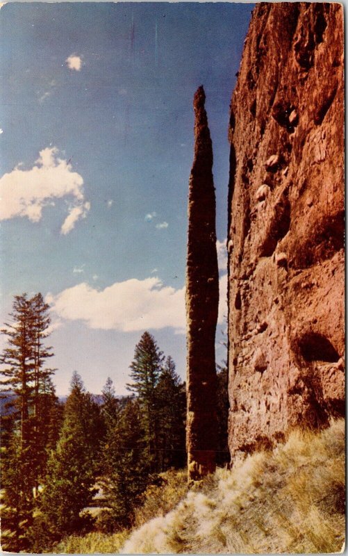 Chimney Rock Cody Rd Yellowstone Wyoming WY Postcard VTG UNP Mike Roberts 
