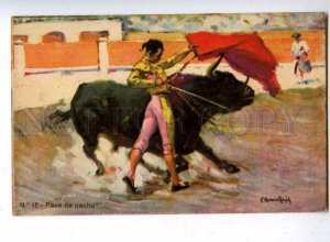 187570 SPAIN CORRIDA Matador BULL Pase pecho by LLOPIS old #16