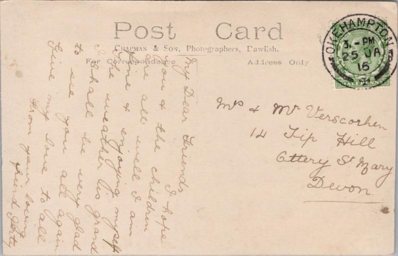 RFA Gun Practice Okehampton Devon UK Military c1916 RPPC Postcard E26