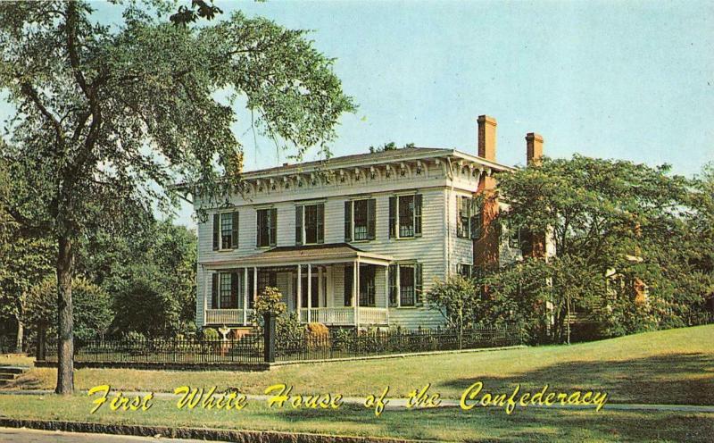 MONTGOMERY, AL Alabama   FIRST WHITE HOUSE of the CONFEDERACY  Chrome Postcard