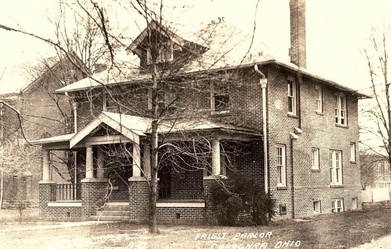 C.1910 RPPC Priest Parlor, Caraghra, Ohio Postcard P123