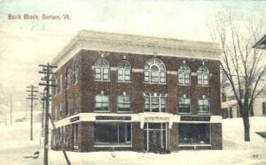 Bank Block Bank, Post Office - Barton, Vermont