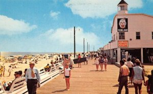 Rehoboth Beach Delaware Funland On The Boardwalk, Photochrome Vintage PC U11538