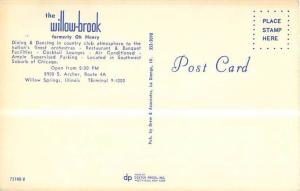 Willow Springs, Illinois Haunted Willowbrook Ballroom (Oh Henry) Chrome Postcard