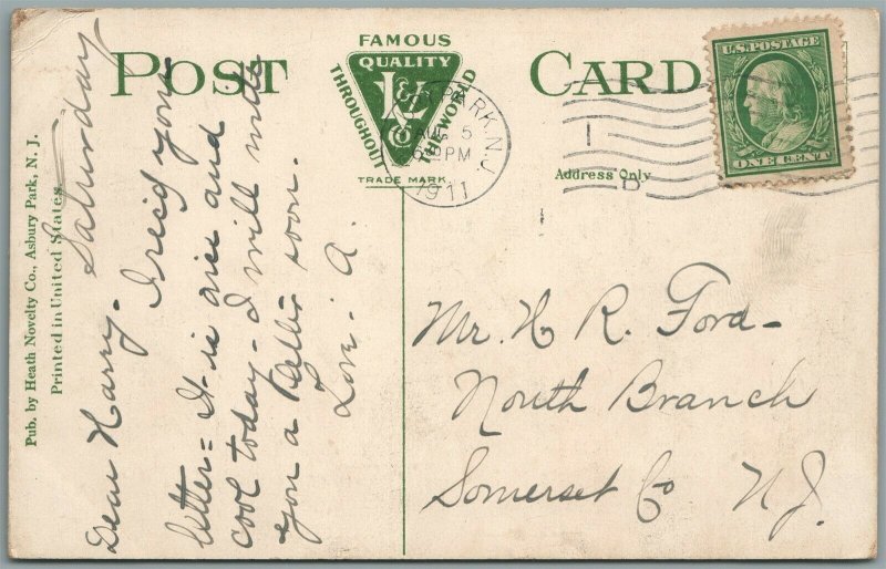 OCEAN GROVE NJ NEW PAVILION ANTIQUE POSTCARD