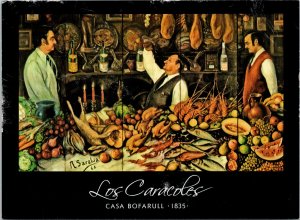 Barcelona Spain Los Caracoles Casa Bofarull Restaurant Postcard C5