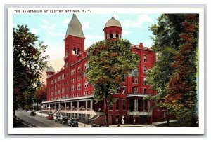 Sanitarium at Clifton Springs New York NY UNP WB Postcard Q23