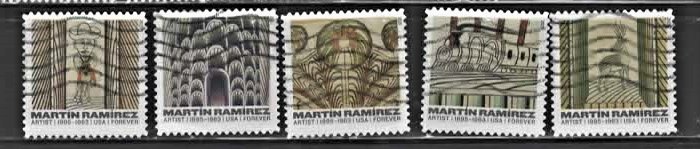 USA 2015 Set of 4 used Martin Ramirez