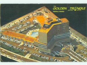 Unused Pre-1980 GOLDEN TRIANGLE HOTEL Norfolk Virginia VA hr6176@
