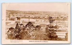 RPPC BRISBANE, Queensland, Australia ~ VIEW of CITY 1925 Postcard
