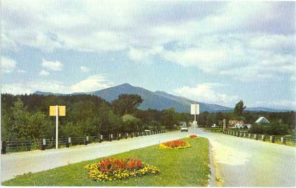 Entrance to Kancamagus Highway White Mountains New Hampshire