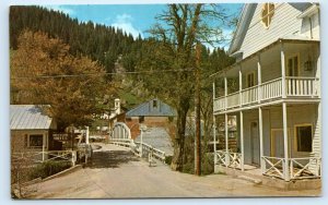 3 Postcards DOWNIEVILLE, California CA ~ Birdseye MAIN STREET Bridge 1960s-70s