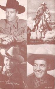 Bill Elliot, Long Ranger, Raymond Hutton, Charles Starrett Western Actor Muto...