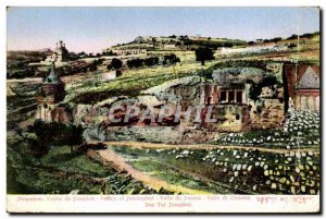 Israel Jerusalem Old Postcard Valley of Jehoshaphat