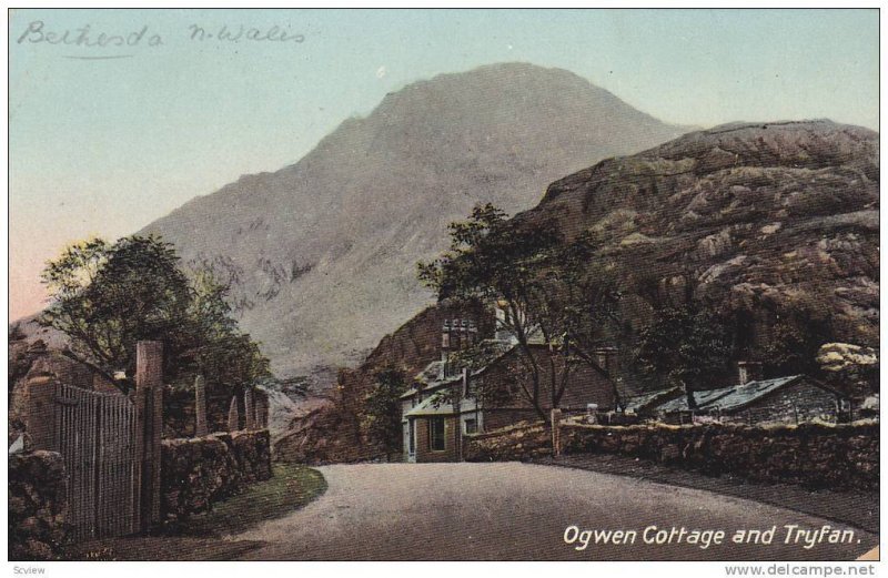 TUCK, Ogwen Cottage and Tryfan, Wales, UK, 1900-1910s