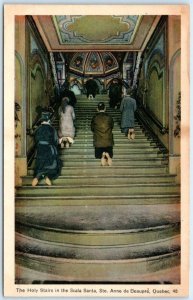 STE. ANNE de BEAUPRE, QUEBEC  Canada   HOLY STAIRS in Scala Santa  Postcard