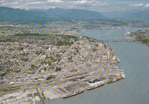 Canada Aerial View New Westminster British Columbia