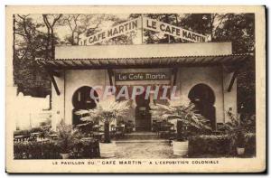 Old Postcard Cafe Martin l & # colonial 39exposition Paris