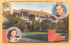 Home of the Benny's (Jack Benny and Mary Livingston) Beverly Hills, Californi...