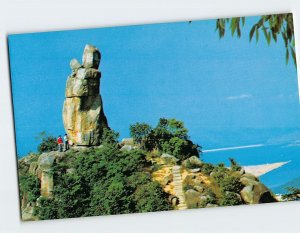 Postcard The Amah Rock mentioned in local folklore, Hong Kong, China