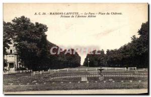 Old Postcard Maisons Laffitte The Lawn Place du Chateau Park of & # 39Avenue ...