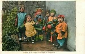 Britton C-1905 San Francisco California Group Chinese Children Postcard 21-3008