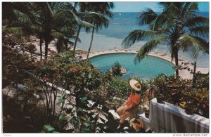 JAMAICA, 1940-1960´s; Swimming Pool, Ocho Rios Sheraton Resort Hotel