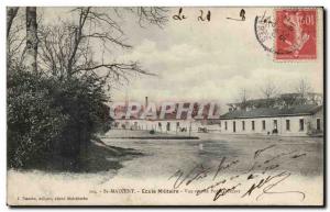 Saint Maixent Military School Old Postcard View towards Denfert door