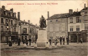 CPA Ligny-en-Barrois - Statue du Général Barrois. Place Nationale (178953)