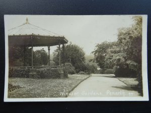 Wales Glamorgan PENARTH Windsor Gardens & Bandstand c1920s RP Postcard