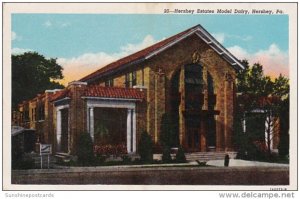 Pennsylvania Hershey Hershey Estates Model Dairy 1945 Curteich