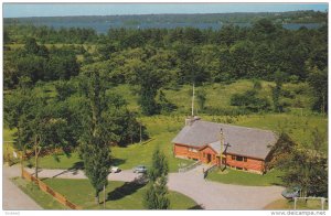 Whetung Ojibwa Crafts Centre, Aerial View, CURVE LAKE, Ontario, Canada, 40-60´s