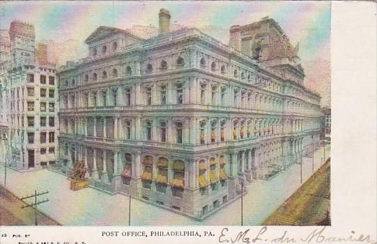 Pennsylvania Philadelphia Post Office 1906