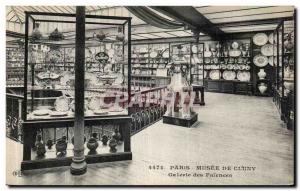 Old Postcard From Paris Musee Cluny Gallery earthenware