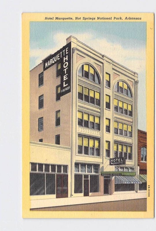 VINTAGE POSTCARD NATIONAL STATE PARK HOT SPRINGS HOTEL MARQUETTE ARKANSAS