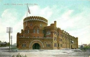 OH, Toledo, Ohio, Armory, Souvenir Postcard 14187