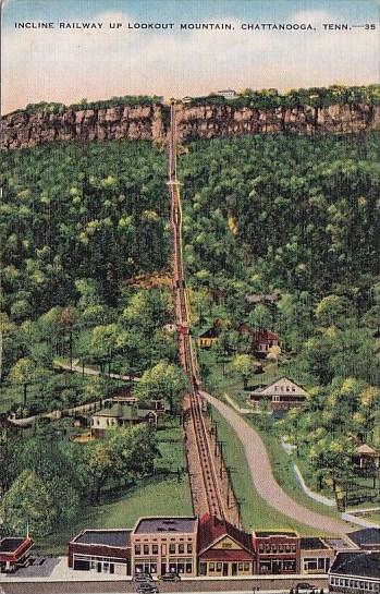 Incline Railway Up Lookout Mountain Chattanooga Tennesse 1943