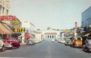 Oroville California Business District Street View Vintage Postcard K90339