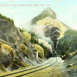 Circa 1910 St. Peters Dome, Cripple Creek Short Line, CO Vintage Postcard P39