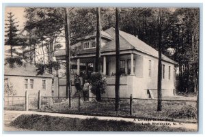 c1910 Cottage at the Park Exterior Loch Sheldrake New York NY Vintage Postcard