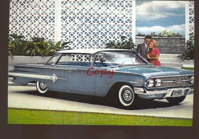 1960 CHEVROLET CAR DEALER ADVERTISING POSTCARD '60 CHEVY