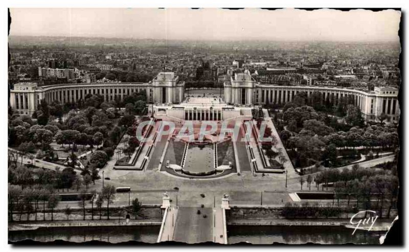 Old Postcard Paris And Its Wonders General view of the Palais de Chaillot