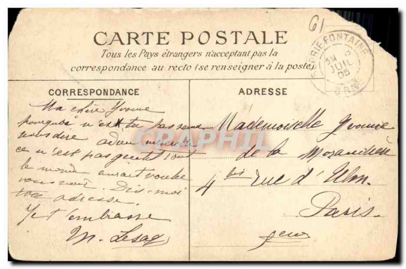 Old Postcard Flers Le Chateau