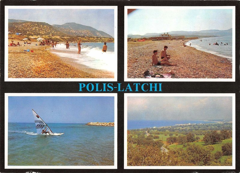 B108872 Cyprus Latchi Polis Plage Beach Promenade Surfer