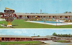 VALDOSTA, Georgia   EL CARLO MOTEL  Roadside  POOL Multi View   c1950's Postcard