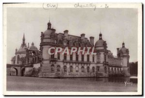 Old Postcard Chateau De Chantilly Facade North East