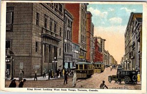 Postcard TRAIN SCENE Toronto Ontario ON AK5397