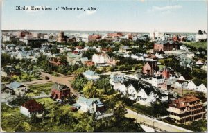 Edmonton AB Alberta Birdseye Unused Novelty & Art Co. Postcard F69