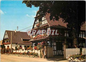 Modern Postcard Alsatian House Plaine Bas Rhin Diebolsheim